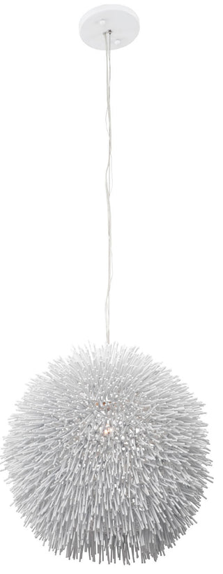 Buy white-and-metal-shade Urchin Pendant by Varaluz