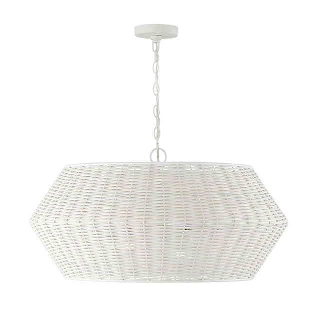 Boca Six Light Pendant, Chalk White (Discontinued) [Capital Lighting-347861HH|CUSTOM|1]