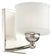 Polished Nickel with Etched Glass Shade Glass and Frosted Shade