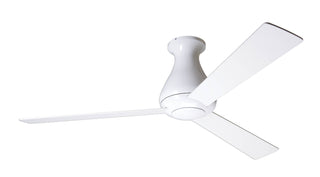 Buy gloss-white-finish-with-white-blades Altus Flush Hugger Ceiling Fan by Modern Fan Co