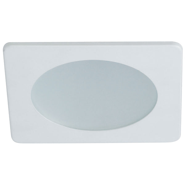 Rec Lv " Square Trim 4" Flat Frost Lens,Sq Trm by Nora Lighting