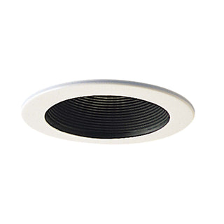 Buy black Rec Inc &quot; Trim 4&quot; Stepped Metal Baffle Trim W/ Metal Ring by Nora Lighting