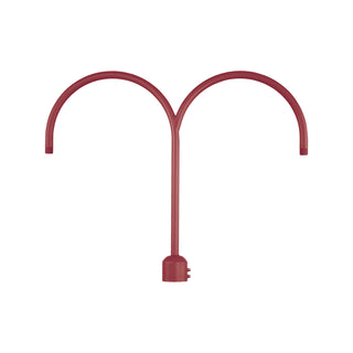 Buy satin-red R Series Outdoor (Wet)  Two Light Post Adapter Accents by Millennium
