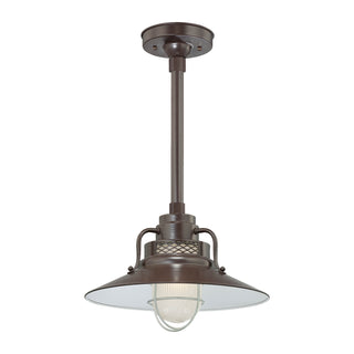 Buy architectural-bronze-and-frosted-shade R Series Outdoor (Damp) Pendant by Millennium