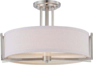 Gemini Semi-Flush Mount Ceiling Light by Nuvo Lighting