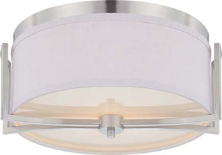 Gemini Outdoor (Damp) Flush Mount Ceiling Light by Nuvo Lighting