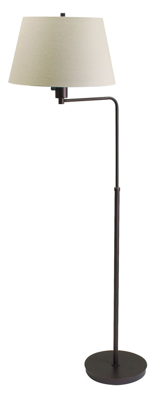 Buy chestnut-bronze-with-off-white-linen-hardback-glass Generation Floor Lamp by House of Troy