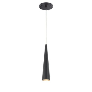 Buy black-with-black-glass-and-metal-shade Sliver Pendant by Eurofase