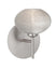 Satin Nickel with Glitter 3``x 4.75``x 4.75`` Glass and Frosted Shade