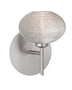 Satin Nickel with Glitter 3``x 4.75``x 4.75`` Glass and Frosted Shade