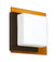 Bronze with Opal/Armagnac 6.325``x 6.325``x 2.75`` Glass and Amber/Brown Shade