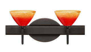 Buy bronze-with-solare-2-875-x-5-x-5-glass-and-red-shade Domi Sconce by Besa