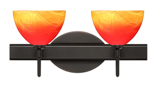 Buy bronze-with-solare-4-x-6-x-6-glass-and-amber-brown-shade Brella Sconce by Besa