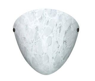 Buy black-with-carrera-9-625-x-9-625-x-3-75-glass-and-white-shade Kailee Sconce by Besa
