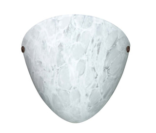Buy bronze-with-carrera-9-625-x-9-625-x-3-75-glass-and-white-shade Kailee Sconce by Besa