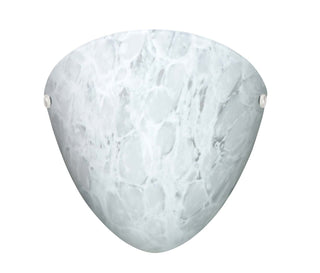 Buy white-with-carrera-9-625-x-9-625-x-3-75-glass-and-white-shade Kailee Sconce by Besa