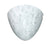 White with Carrera 9.625``x 9.625``x 3.75`` Glass and White Shade