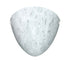 White with Carrera 9.625``x 9.625``x 3.75`` Glass and White Shade