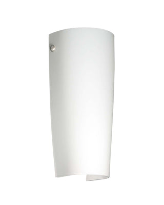 Buy polished-nickel-with-opal-matte-11-25-x-5-x-3-875-glass-and-white-shade Tomas Sconce by Besa