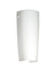 White with Opal Matte 11.25``x 5``x 3.875`` Glass and White Shade