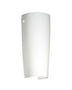 White with Opal Matte 11.25``x 5``x 3.875`` Glass and White Shade