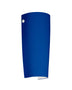 White with Cobalt Blue Matte 11.25``x 5``x 3.875`` Glass and Blue Shade