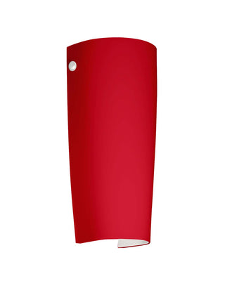 Buy white-with-ruby-matte-11-25-x-5-x-3-875-glass-and-red-shade Tomas Sconce by Besa