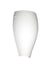 White with Opal Matte 11``x 7.375``x 3.625`` Glass and Opal Shade