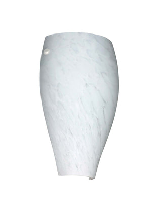 Buy white-with-carrera-11-x-7-375-x-3-625-glass-and-white-shade Chelsea Sconce by Besa