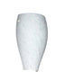 White with Carrera 11``x 7.375``x 3.625`` Glass and White Shade
