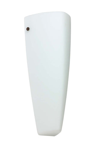 Buy bronze-with-opal-matte-13-75-x-6-125-x-3-375-glass-and-white-shade Lina Sconce by Besa