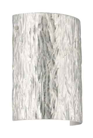 Buy satin-nickel-with-stone-silver-foil-9-875-x-7-875-x-4-glass-and-silver-gray-shade Tamburo Sconce by Besa