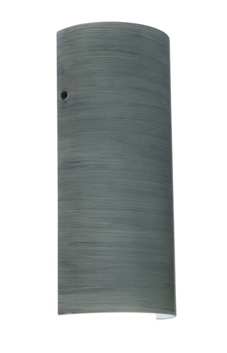 Buy black-with-titan-13-75-x-6-125-x-3-375-glass-and-silver-gray-shade Torre Sconce by Besa
