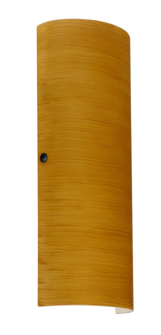 Buy black-with-oak-17-75-x-7-x-3-5-glass-and-amber-brown-shade Torre Sconce by Besa