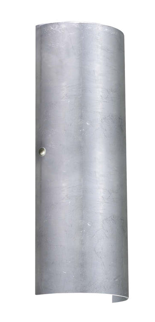 Buy polished-nickel-with-silver-foil-17-75-x-7-x-3-5-glass-and-silver-gray-shade Torre Sconce by Besa