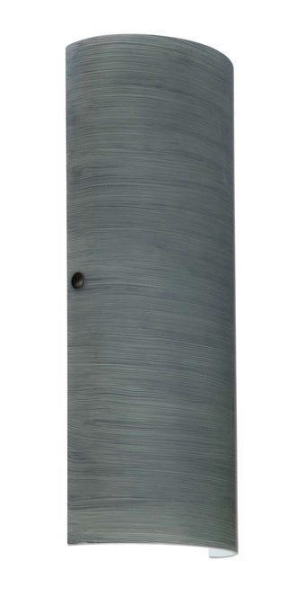 Buy black-with-titan-17-75-x-7-x-3-5-glass-and-silver-gray-shade Torre Sconce by Besa