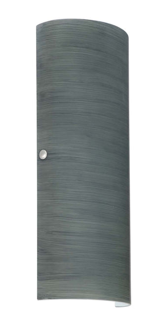 Buy white-with-titan-17-75-x-7-x-3-5-glass-and-silver-gray-shade Torre Sconce by Besa