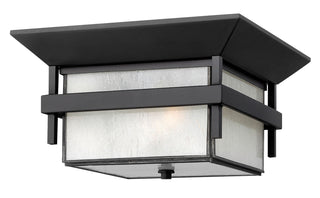 Buy satin-black Harbor Outdoor (Damp) Flush Mount Ceiling Light by Hinkley