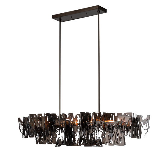 Brutus Pendant by Hubbardton Forge - 4 Light (14.00"L x 43.20"W x 10.10"H), Coastal White [Hubbardton Forge-401310-SKT-MULT-02|MAIN]