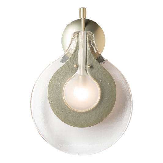 Veneto Sconce by Hubbardton Forge - Bronze with Clear Glass with Frosted Diffuser Glass [Hubbardton Forge-402030-SKT-05-YE0796|MAIN]