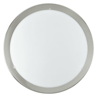 Buy matte-nickel-with-satin-glass-and-frosted-shade Planet Ceiling Light by Eglo USA