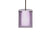 Bronze with Transparent Amethyst/Opal 9.875``x 7.875``x 7.875`` Glass and Multicolor Shade