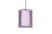 Satin Nickel with Transparent Amethyst/Opal 9.875``x 7.875``x 7.875`` Glass and Multicolor Shade
