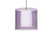 Satin Nickel with Transparent Amethyst/Opal 10.625``x 11.75``x 11.75`` Glass and Multicolor Shade