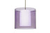 Satin Nickel with Transparent Amethyst/Opal 10.625``x 11.75``x 11.75`` Glass and Multicolor Shade