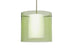Satin Nickel with Transparent Olive/Opal 10.625``x 11.75``x 11.75`` Glass and Multicolor Shade