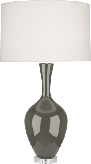 Buy ash-glazed-ceramic Audrey Table Lamp by Robert Abbey