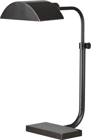 Buy deep-patina-bronze-with-metal-shade-glass-and-metal-shade Koleman Lamp by Robert Abbey