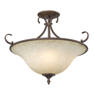 Homestead Semi-Flush Mount Ceiling Light by Golden