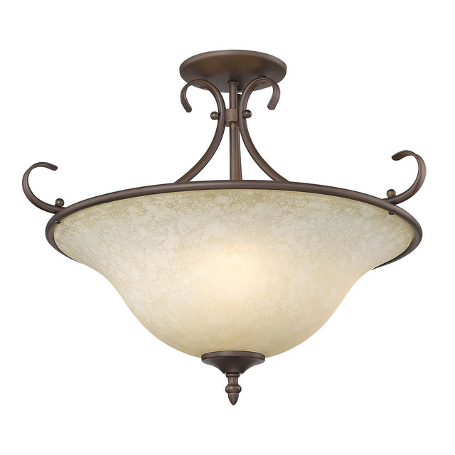 Homestead Semi-Flush Mount Ceiling Light by Golden